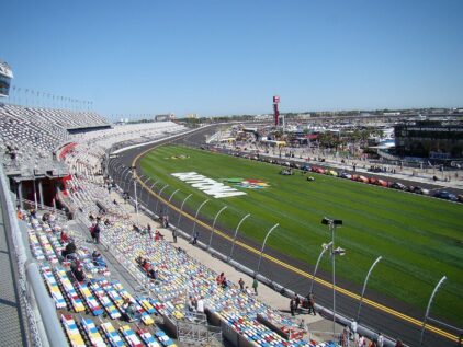 Daytona International Speedway side view no contract temporary internet