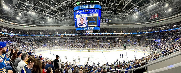 Enterprise Center venue information for sporting event wifi