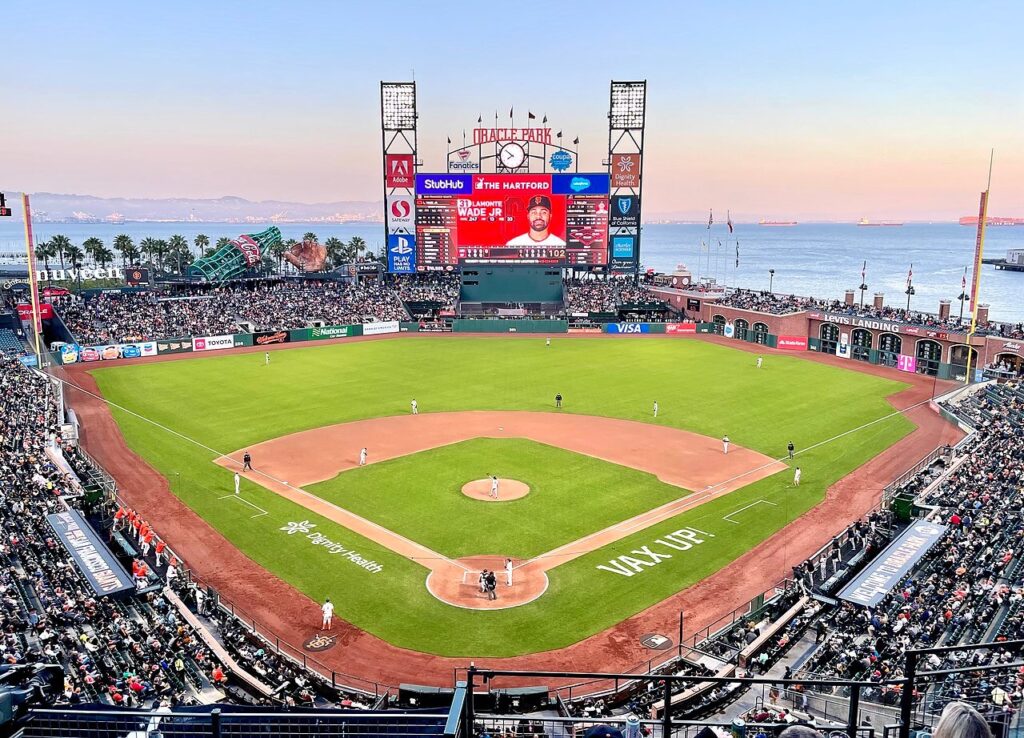 Oracle Park full view 2021 venues, contests and sports